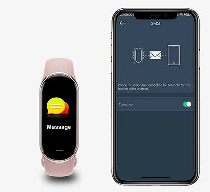 Moteriškas laikrodis / MK-Tech / SMARTWATCH / žingsniamatis / širdies ritmo monitorius