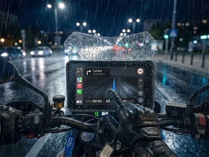 Motociklinė navigacija Android Auto / CarPlay 15,24 cm ekranas