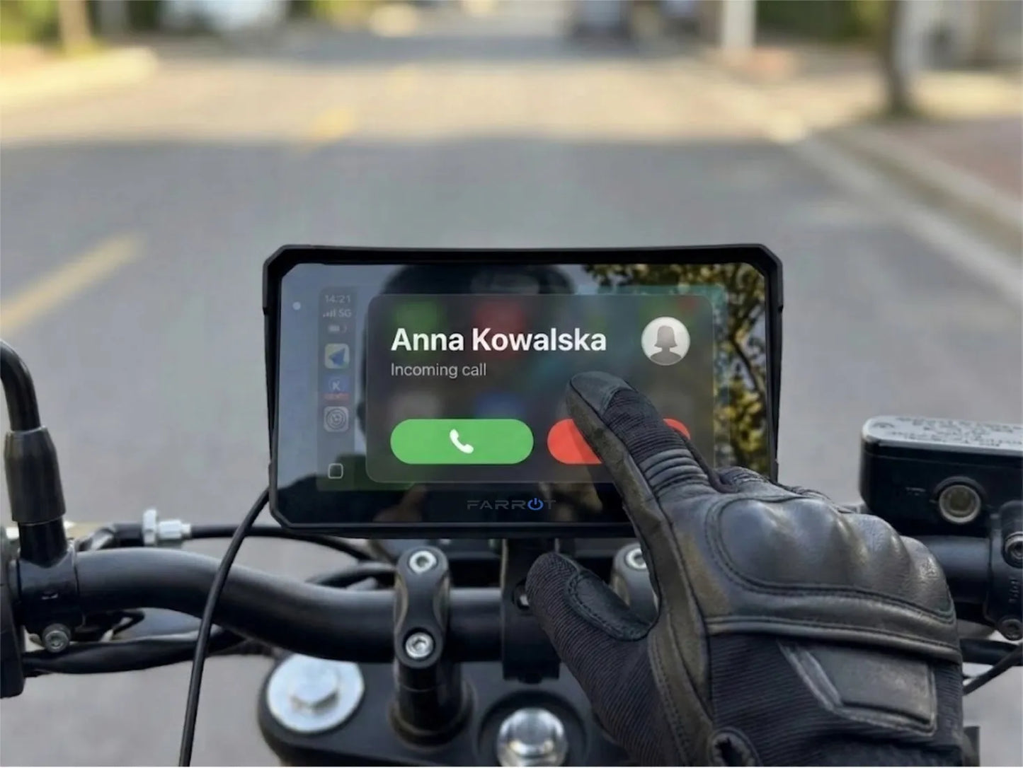 Motociklinė navigacija Android Auto / CarPlay 15,24 cm ekranas