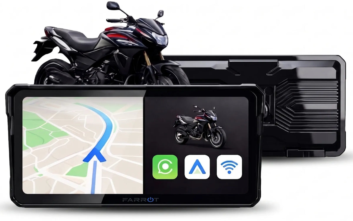 Motociklinė navigacija Android Auto / CarPlay 15,24 cm ekranas
