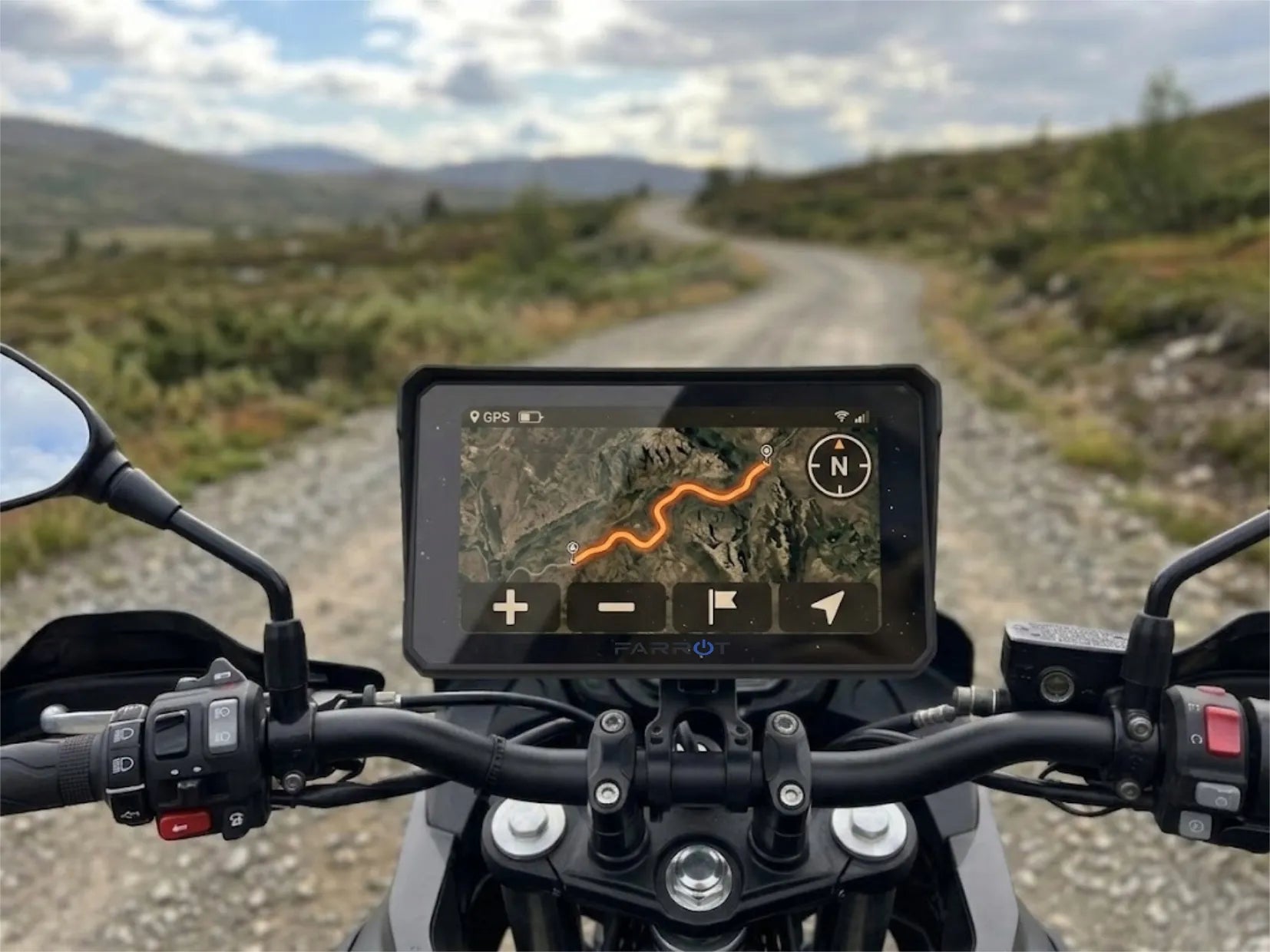 Motociklinė navigacija Android Auto / CarPlay 15,24 cm ekranas
