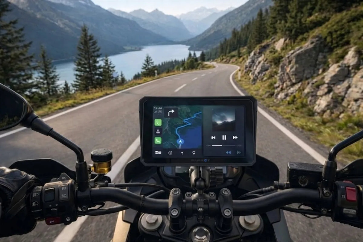 Motociklinė navigacija Android Auto / CarPlay 15,24 cm ekranas