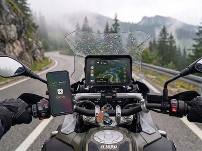 Motociklinė navigacija Android Auto / CarPlay 15,24 cm ekranas