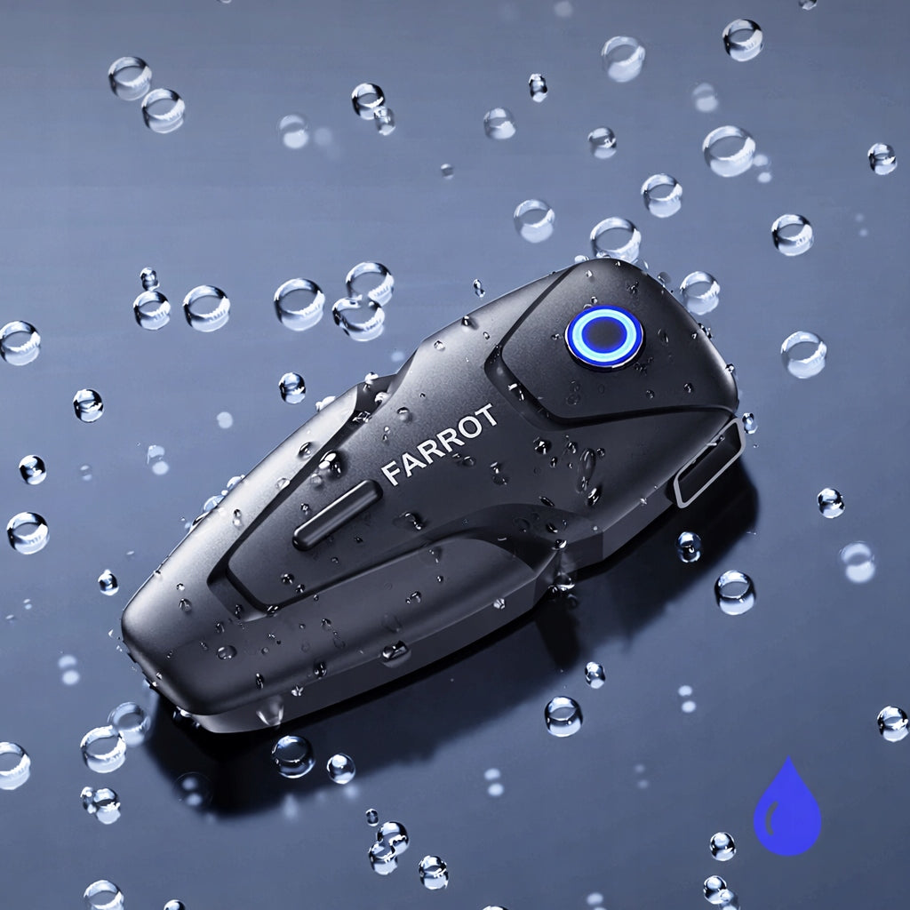 Motociklista Interkoms Ķiverei 2 gab. – Bluetooth 5.3, ANC Trokšņu Slāpēšana, FM Radio, Sakari līdz 500 m, Darbība līdz 100 km/h