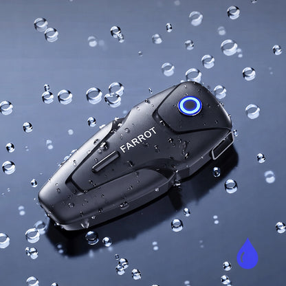 Motociklista Interkoms Ķiverei 2 gab. – Bluetooth 5.3, ANC Trokšņu Slāpēšana, FM Radio, Sakari līdz 500 m, Darbība līdz 100 km/h