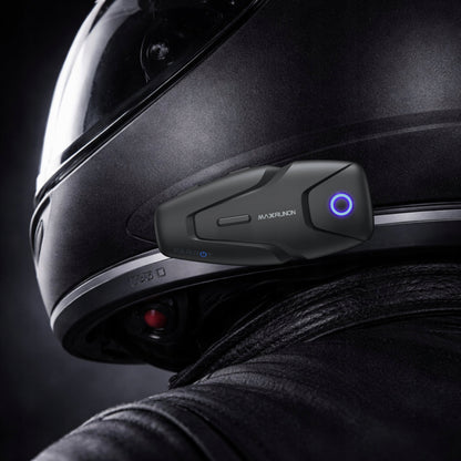 Motociklu interkoms Bluetooth 5.3 ar ANC — sakaru attālums 500 m, darbība līdz 100 km/h, 2 lietotājiem, IPX5 ūdensizturība