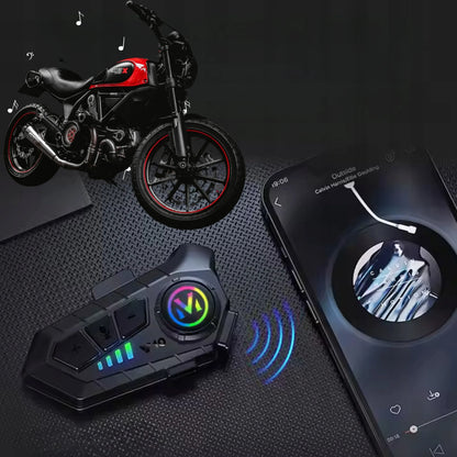 Motociklinis domofonas "Bluetooth Y10" universalus su hibridiniu mikrofonu