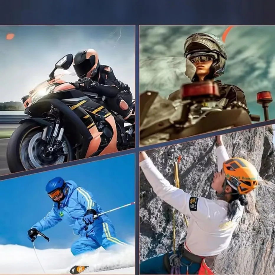 Motociklinis domofonas "Bluetooth Y10" universalus su hibridiniu mikrofonu