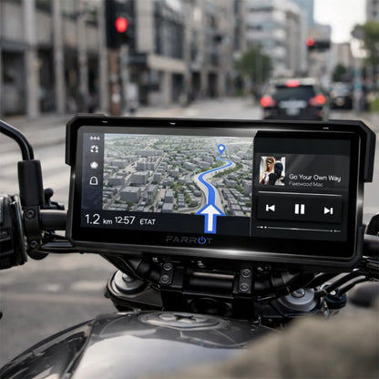 Motociklo GPS navigacija Android Auto / CarPlay 8.1 (2GB RAM)