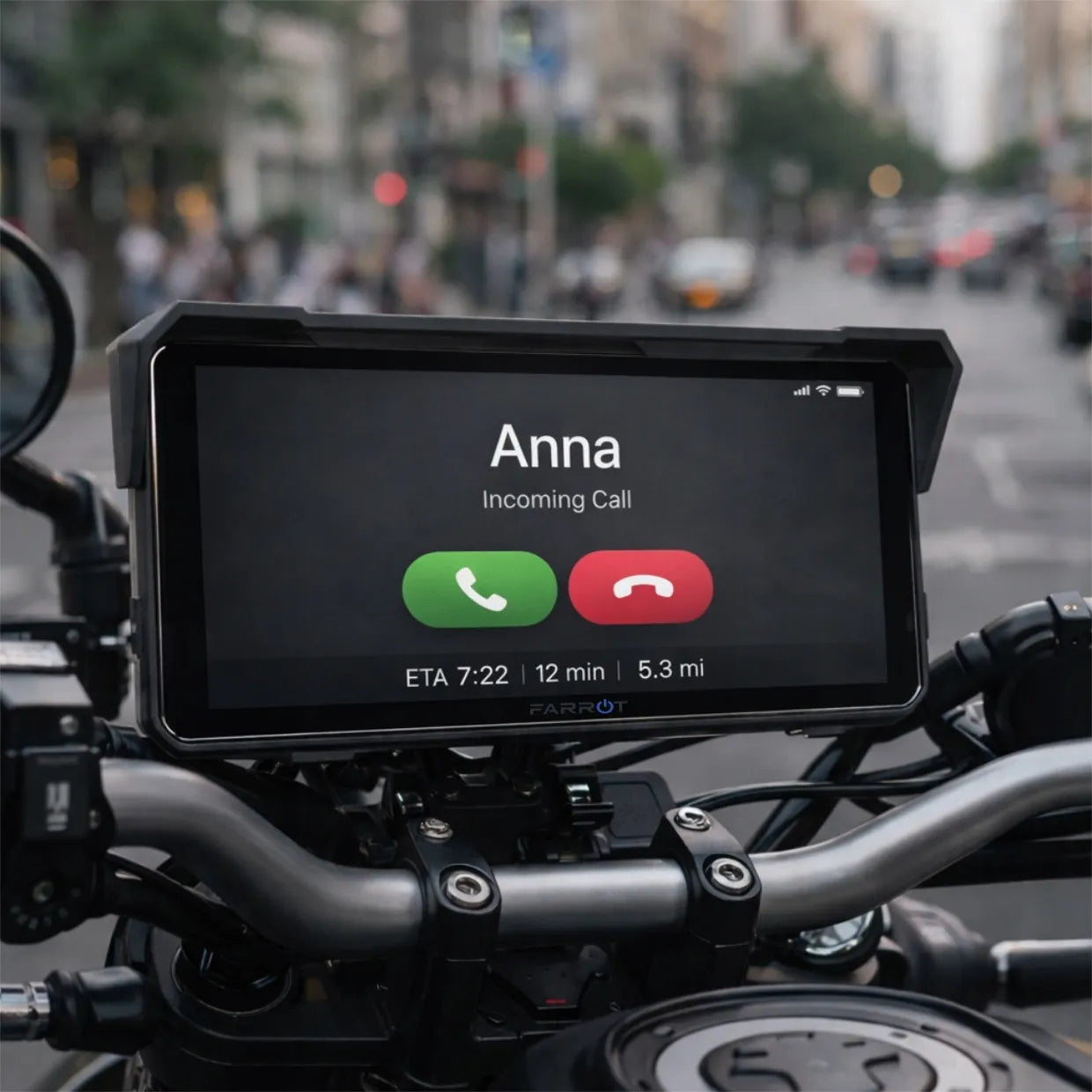 Motociklo GPS navigacija Android Auto / CarPlay 8.1 (2GB RAM)
