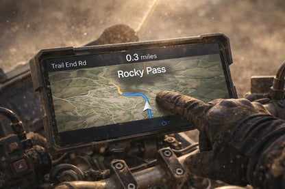 Motociklo GPS navigacija Android Auto / CarPlay 8.1 (2GB RAM)