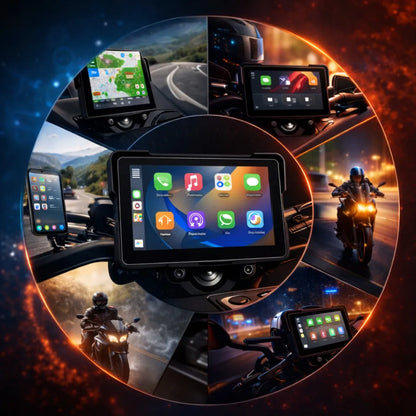 Motociklo navigacija FARROT (CarPlay, Android Auto)
