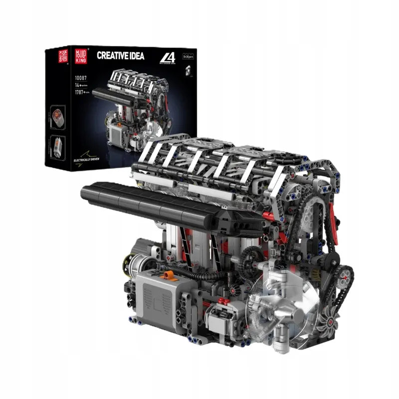 Mould King 10087 TECHNIC konstrukcinių kaladėlių rinkinys – eilinis 4 cilindrų variklis