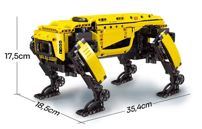 Mould King 15075 RC roboto šuns konstruktorius su nuotoliniu valdymu, 921 detalė