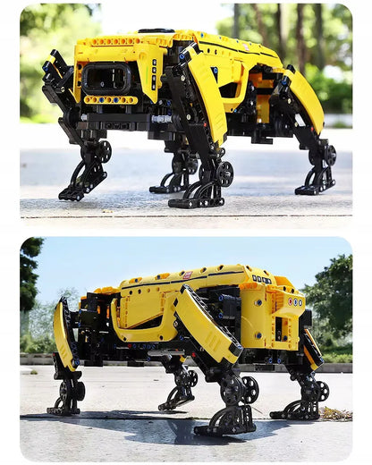 Mould King 15075 RC roboto šuns konstruktorius su nuotoliniu valdymu, 921 detalė