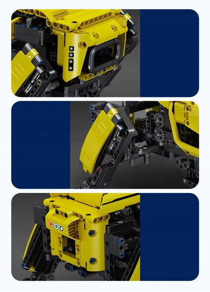 Mould King 15075 RC roboto šuns konstruktorius su nuotoliniu valdymu, 921 detalė