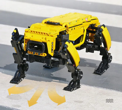 Mould King 15075 RC roboto šuns konstruktorius su nuotoliniu valdymu, 921 detalė