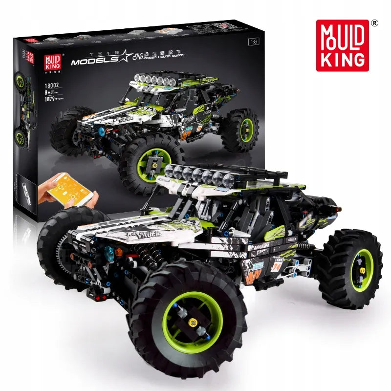 „Mould King“ konstruktorius „Buggy“ – 1879 detalių nuotoliniu būdu valdomas bekelės automobilis