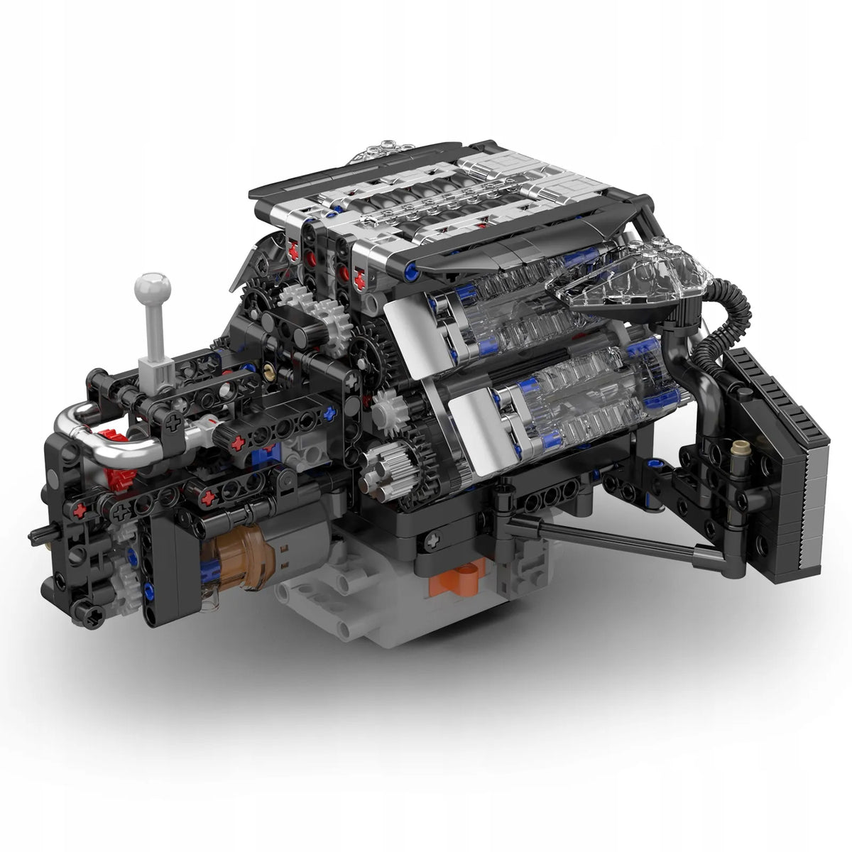 Mould King Technic Audi A8 W12 variklis, konstruktorius, 14+