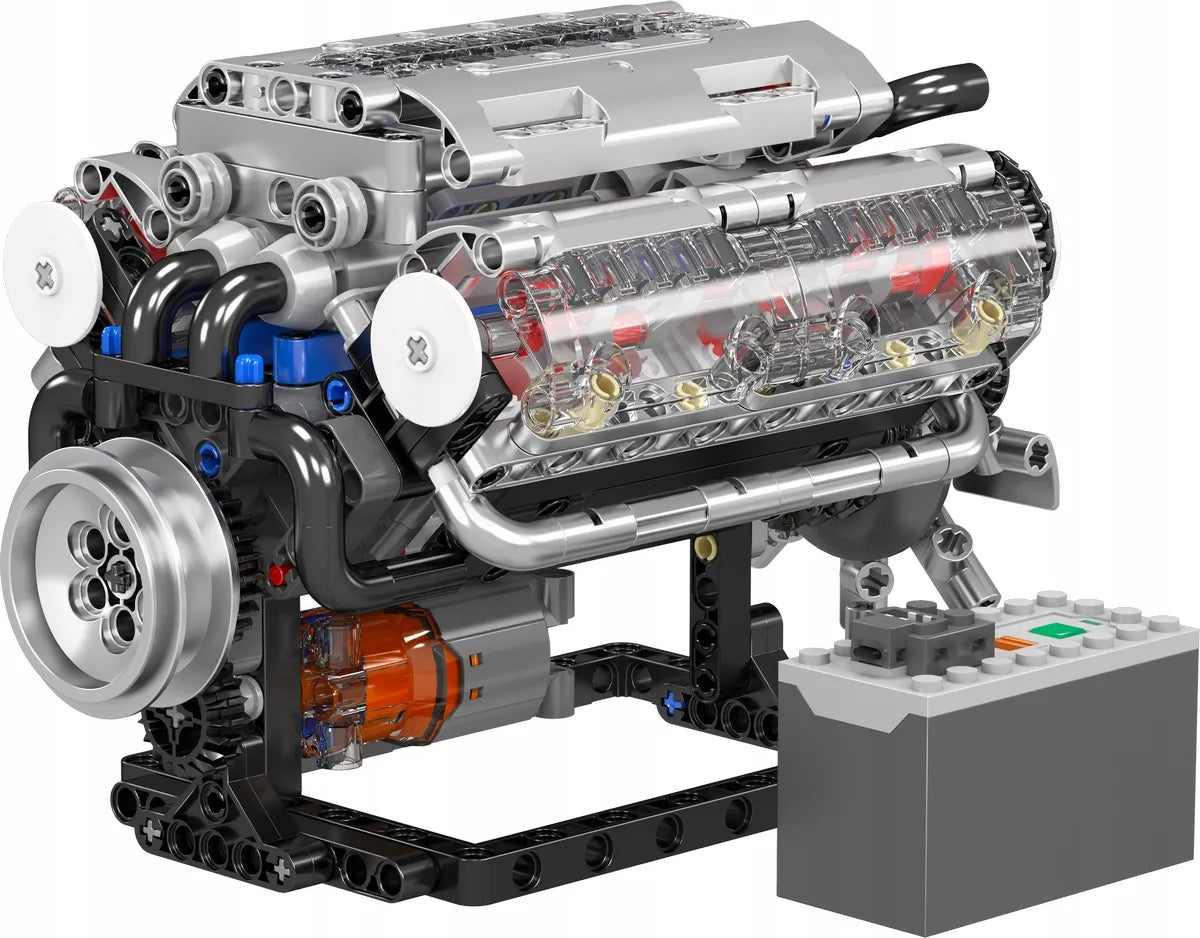 „Mould King“ V8 variklio konstruktorius, 552 detalės