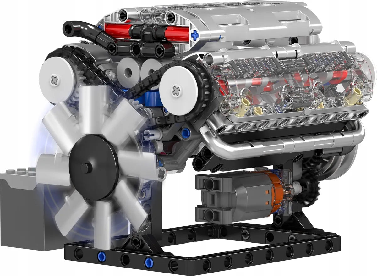„Mould King“ V8 variklio konstruktorius, 552 detalės