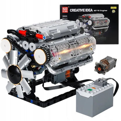 „Mould King“ V8 variklio konstruktorius, 552 detalės