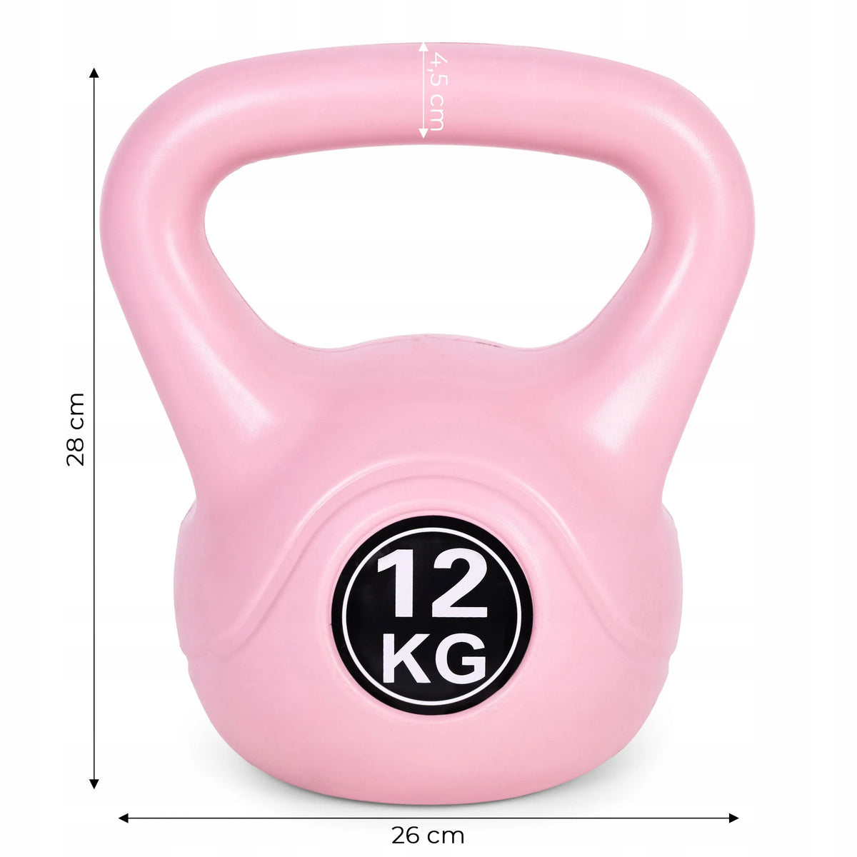 „MOVEPRO“ kettlebellas, 12 kg – vinilinis svarmuo treniruotėms
