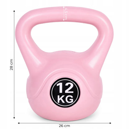 „MOVEPRO“ kettlebellas, 12 kg – vinilinis svarmuo treniruotėms