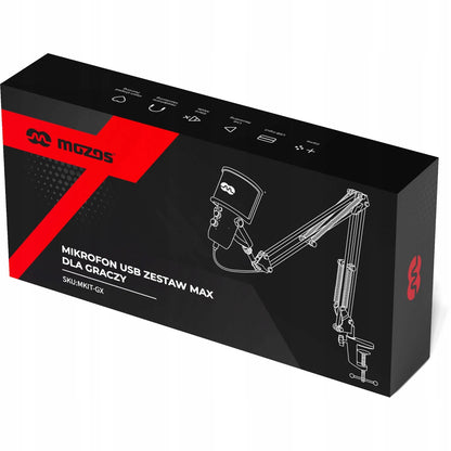 „Mozos MKIT-GX“ mikrofonas, visas komplektas