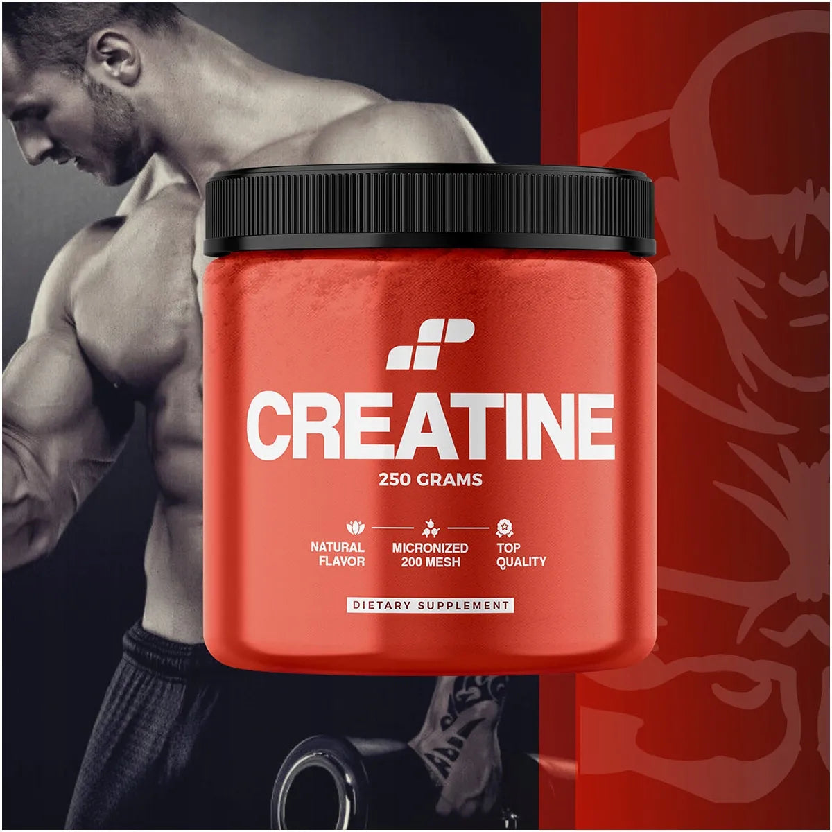 MP Sport kreatino monohidratas milteliais, 250 g – maisto papildas
