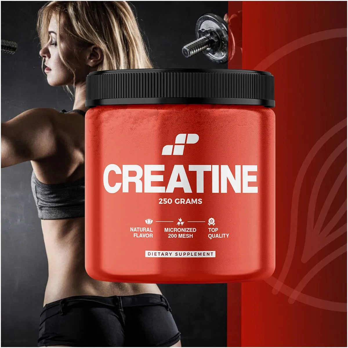 MP Sport kreatino monohidratas milteliais, 250 g – maisto papildas