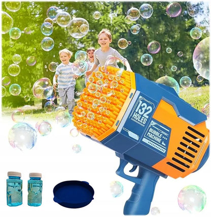 Muilo burbulų pistoletas su skysčiu 132 skylutės automatinis Bazooka Coil