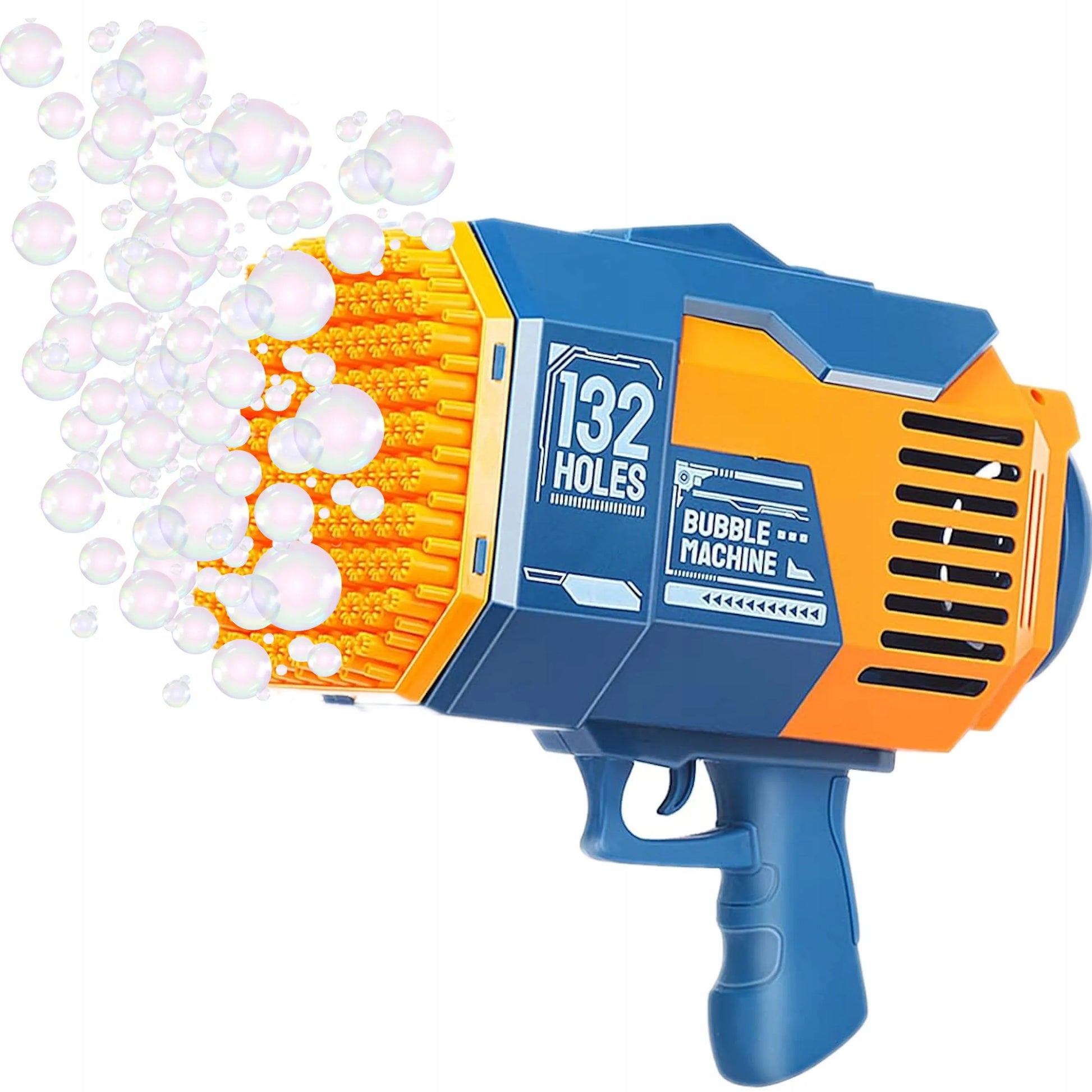 Muilo burbulų pistoletas su skysčiu 132 skylutės automatinis Bazooka Coil