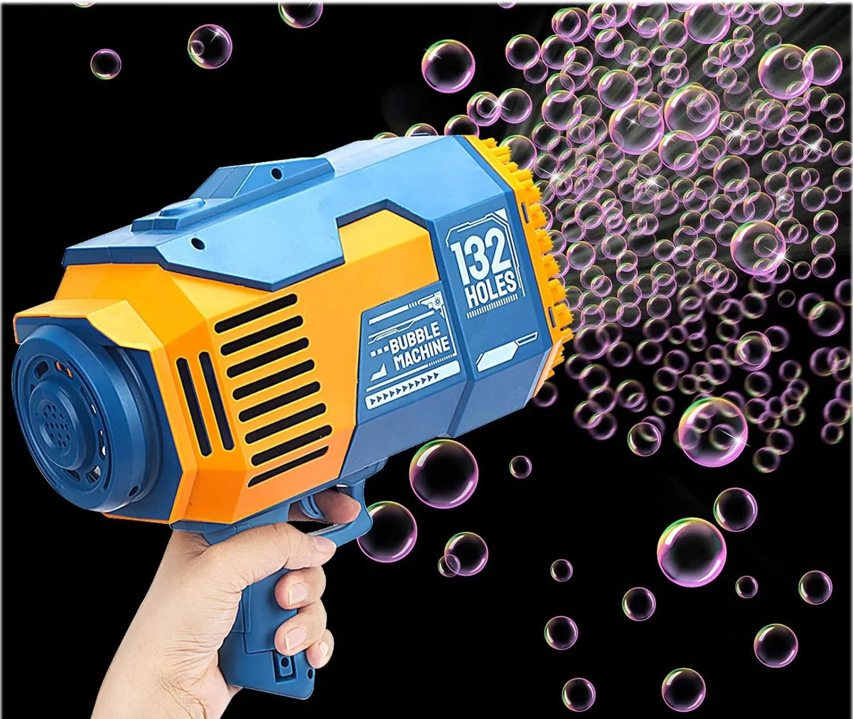 Muilo burbulų pistoletas su skysčiu 132 skylutės automatinis Bazooka Coil
