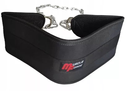 MuscleForge DIP BELT patvarus svorių diržas su grandine 240 kg