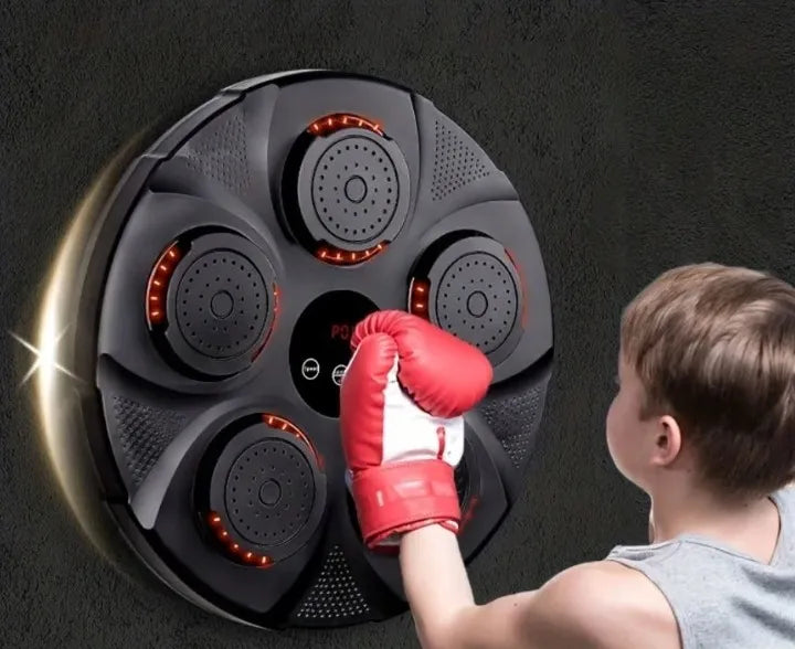 Music Boxing Machine muzikos bokso aparatas, sieninis bokso treniruoklis + pirštinės