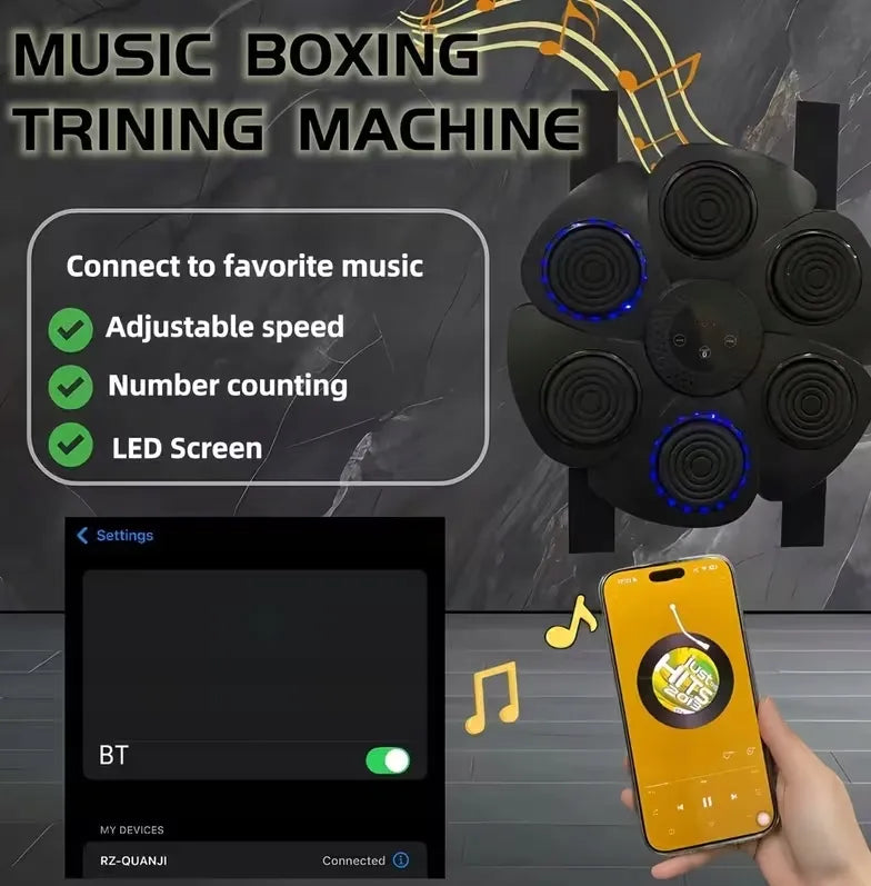 Muzikinis bokso treniruoklis Flare su „Bluetooth“ funkcija