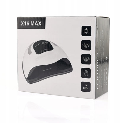 Nagų lempa hibridiniam lakui ir geliui UV SUN X16 LCD DUAL LED 320 W, naujausias modelis