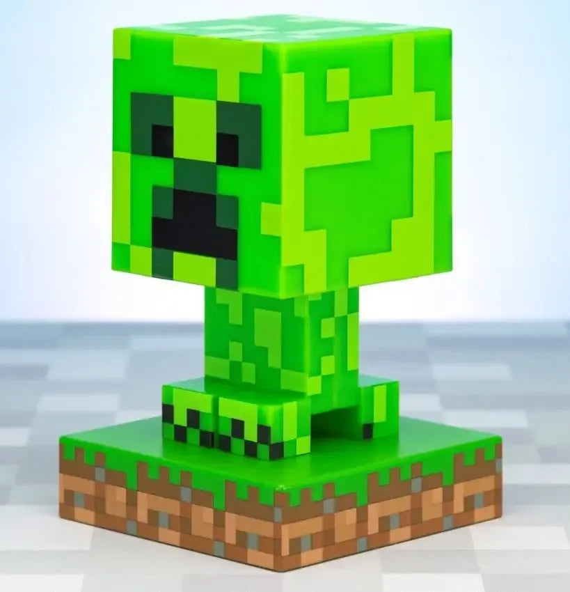 Naktinė lemputė Paladone Minecraft Creeper PP6593MCF žalia