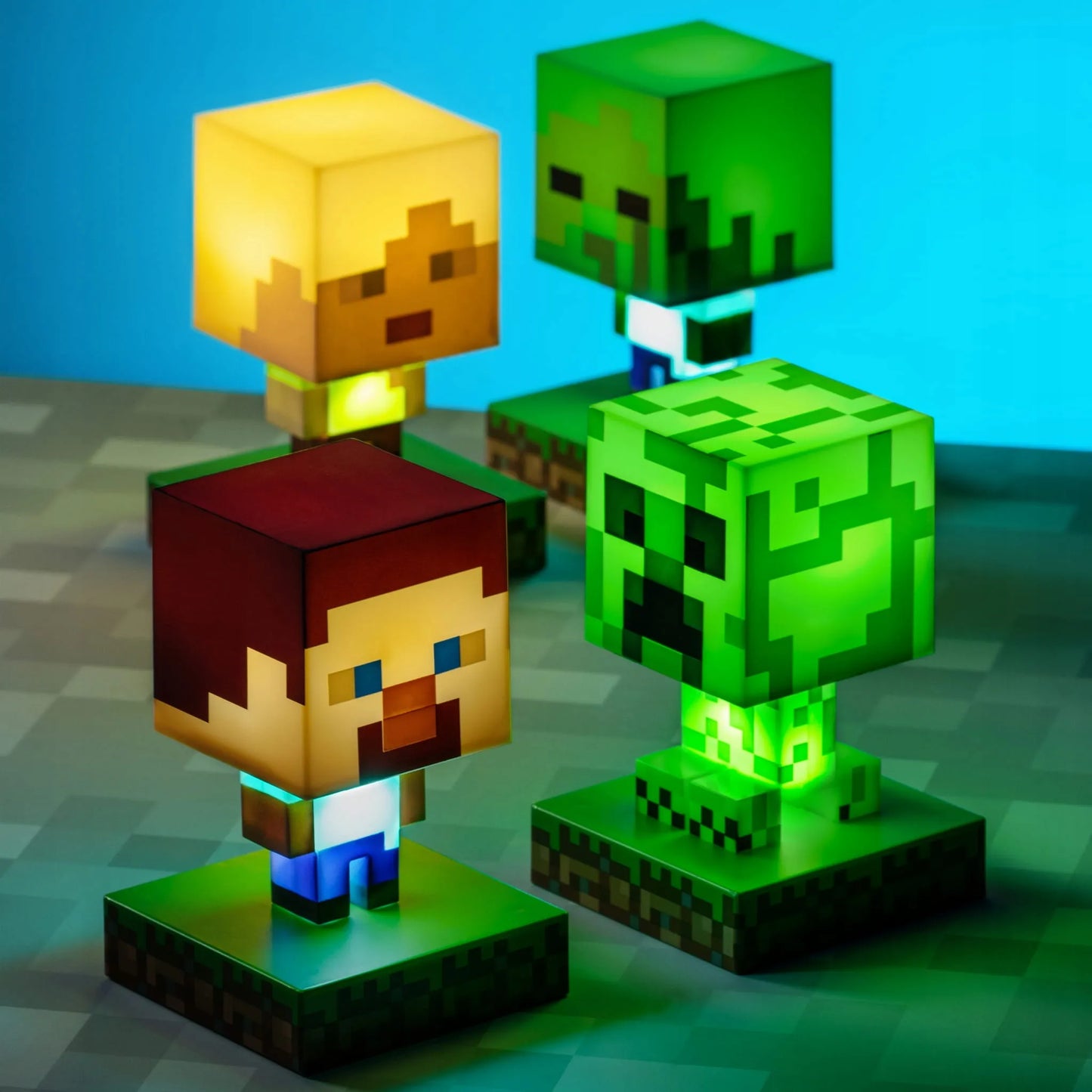 Naktinė lemputė Paladone Minecraft Creeper PP6593MCF žalia