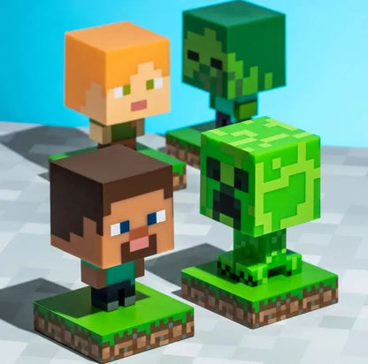 Naktinė lemputė Paladone Minecraft Creeper PP6593MCF žalia