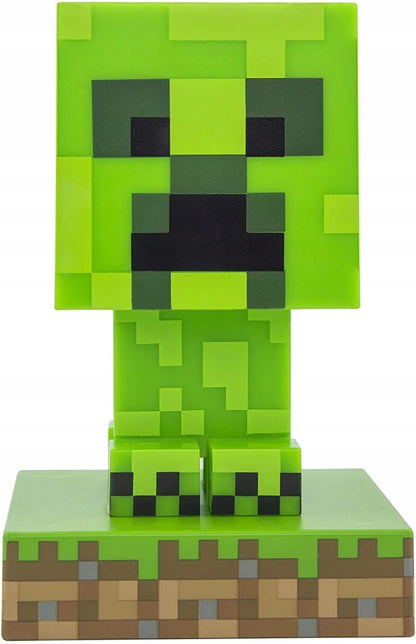 Naktinė lemputė Paladone Minecraft Creeper PP6593MCF žalia