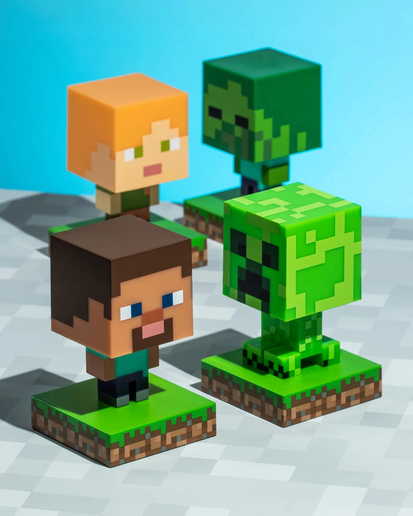Naktinė lemputė Paladone Minecraft Creeper PP6593MCF žalia