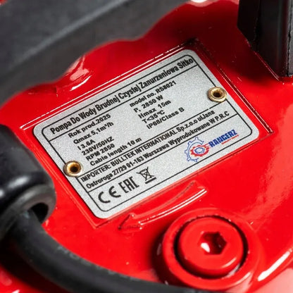 Nardinamasis siurblys nešvariam ir švariam vandeniui su koštuvu 2850W