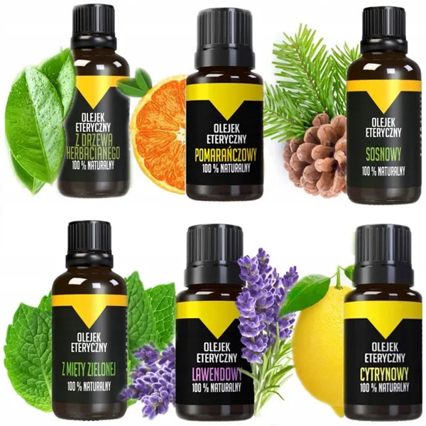 Natūralūs eteriniai kvapniųjų aliejų rinkinys sūkurinei voniai, lauko kubilui ir pirtims