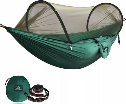NATUREFUN hamakas be skersinio, žalias, 300 kg, 275 x 140 cm