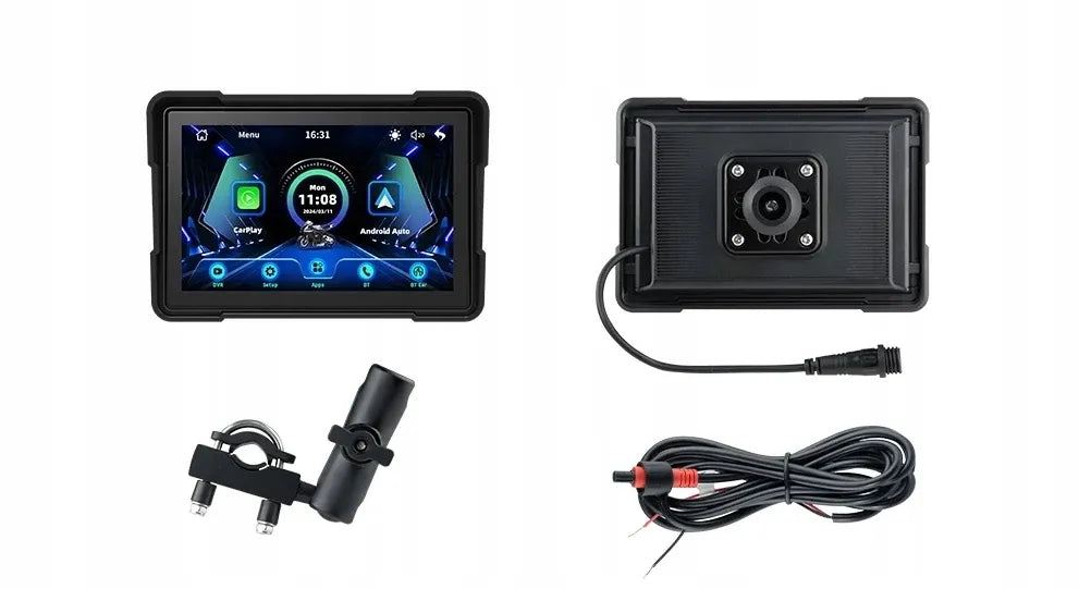 NAVIK 5 motociklo navigacijos ekranas, USB, „Android Auto“ / „Apple CarPlay“, PL
