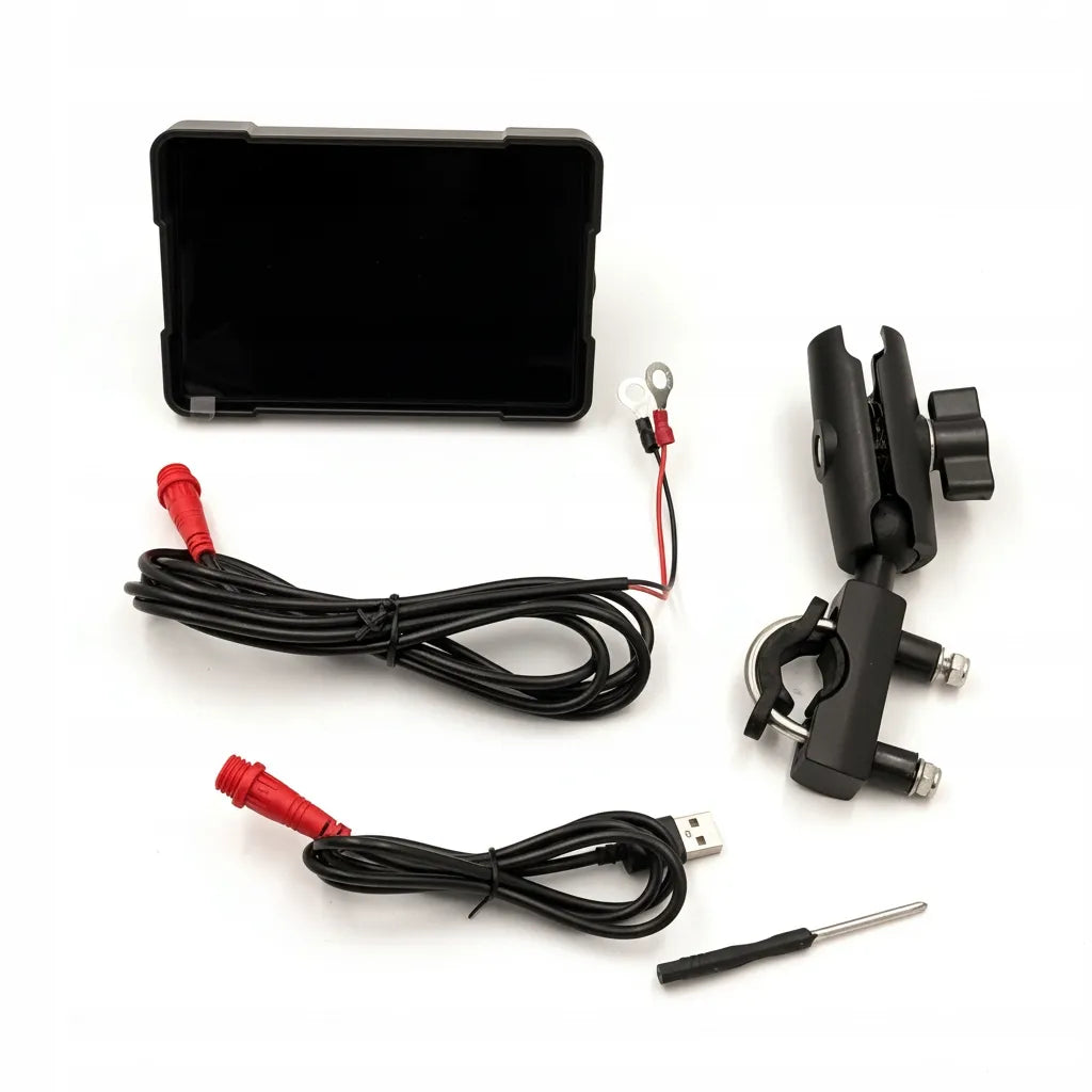 NAVIK 5 motociklo navigacijos ekranas, USB, „Android Auto“ / „Apple CarPlay“, PL