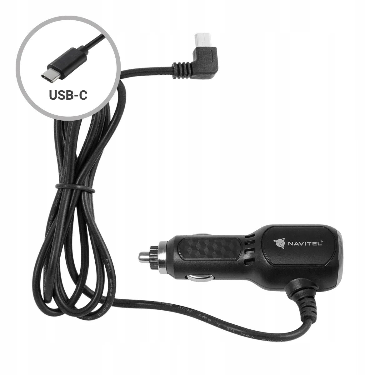 NAVITEL DVR Charger USB-C automobilinis įkroviklis