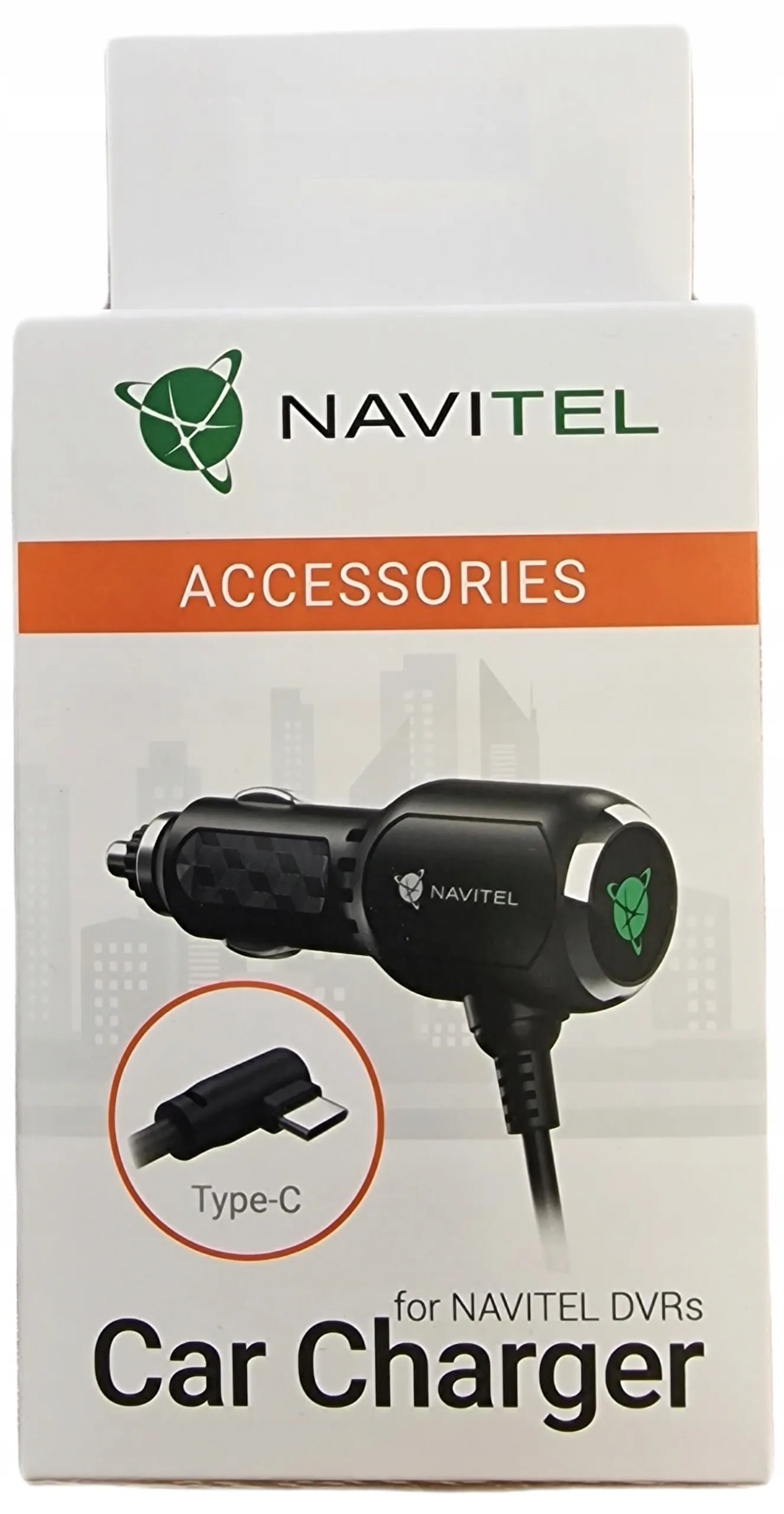 NAVITEL DVR Charger USB-C automobilinis įkroviklis
